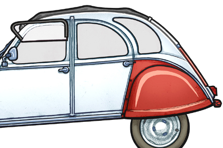 451 picture of a Citroen 2CV