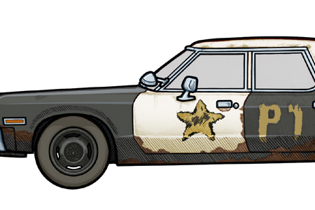 Close up detail of a Dodge Monaco