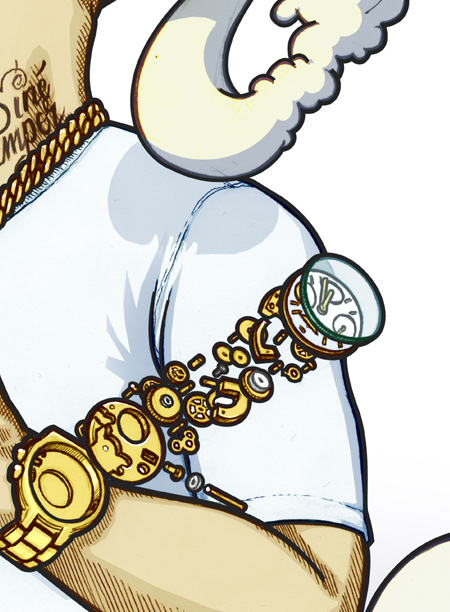 even closer up detail of 451 Portrait of Goldie